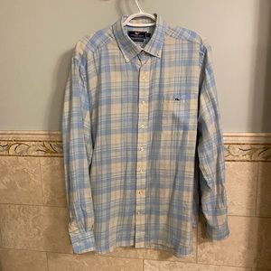 Vineyard Vines Mens Flannel Button Down Slim Fit